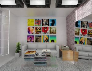 摆满杂志的客厅Blend工程源文件