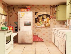 妈妈的厨房场景Blend工程源文件