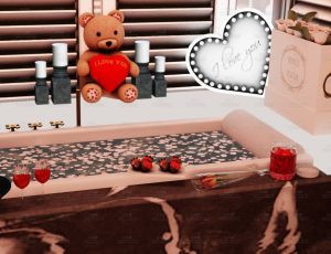 情人节浴缸Blend工程源文件