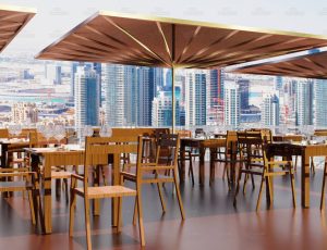 屋顶简单的小餐厅Blend工程源文件