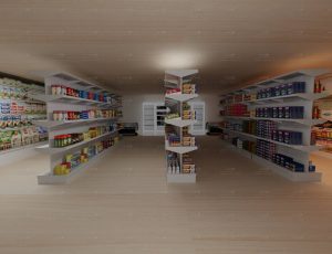 杂货店过道场景Blend工程源文件