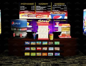 外国小吃摊位场景Blend工程源文件