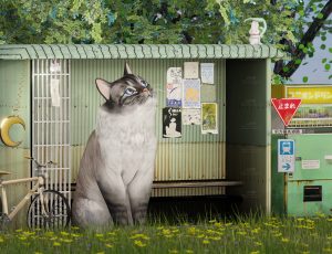 猫猫等车亭Blend工程源文件