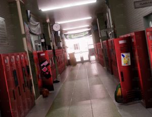 美国校园走廊场景Blend工程源文件