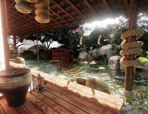 树林水中清爽木屋Blend工程源文件