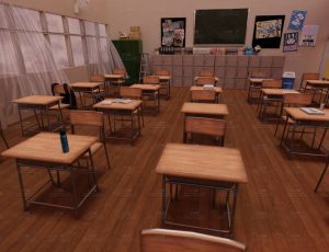 高校室内场景Blend工程源文件