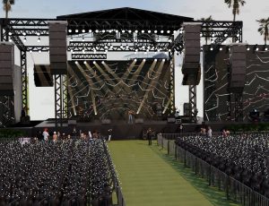 激情四射的音乐节舞动现场场景Blend工程源文件