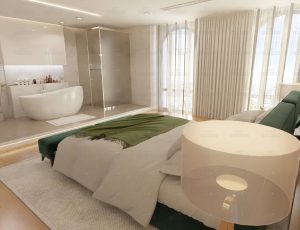 洁亮卧室浴室场景Blend工程源文件