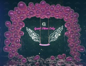 生日派对庆祝秋千场景Blend工程源文件