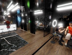 高级酷炫纹身店Blend工程源文件