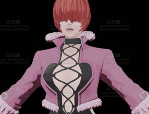 三渲二拳皇15夏米尔Blend模型