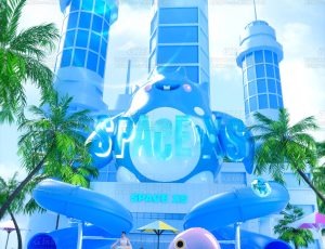 清爽夏日场景C4D工程源文件