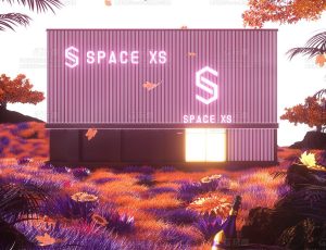 秋天落叶场景C4D工程源文件