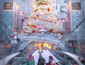 圣诞节老人场景C4D工程源文件