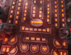 万圣节卡座场景C4D工程源文件