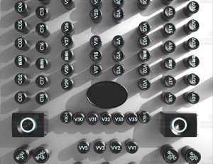 机械卡座场景C4D工程源文件