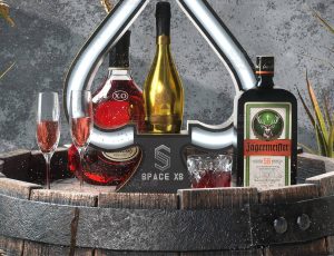 酒桶场景C4D工程源文件