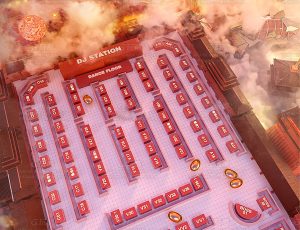 兔年卡座场景C4D工程源文件