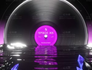 CD电台场景C4D工程源文件