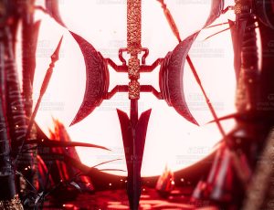 竹林兵器场景C4D工程源文件