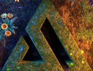 野外标志场景C4D工程源文件