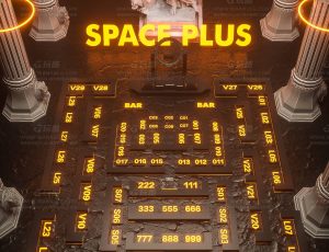 雕像卡座场景C4D工程源文件