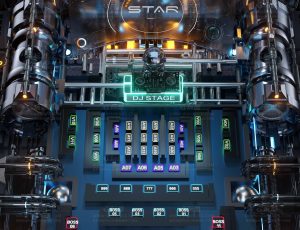 高级科技台位场景C4D工程源文件