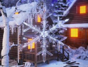 寒冷冬季场景C4D工程源文件