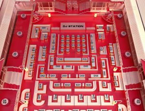 红色台位图C4D工程源文件