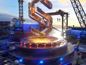 五一劳动节场景C4D工程源文件