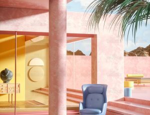 孟菲斯卡通场景C4D工程源文件