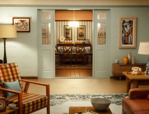 温馨客厅场景C4D工程源文件