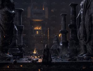 遗迹场景C4D工程源文件