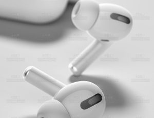 Air Pods耳机场景C4D工程源文件