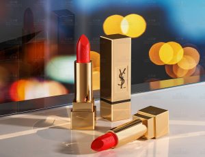 YSL口红金属场景C4D工程源文件