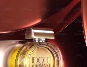 高级香水表现场景C4D工程源文件