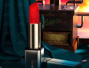 花西子口红场景C4D工程源文件