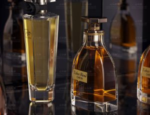 多瓶香水表现场景C4D工程源文件