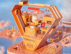 超级品牌日场景C4D工程源文件