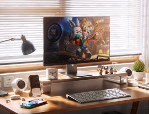 电脑桌场景C4D工程源文件