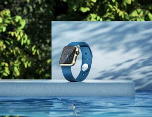 蓝色手表渲染场景C4D工程源文件