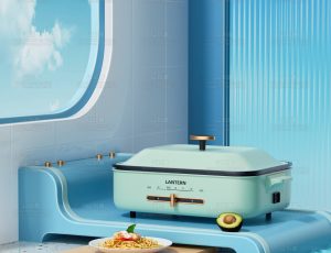 多功能锅渲染场景C4D工程源文件