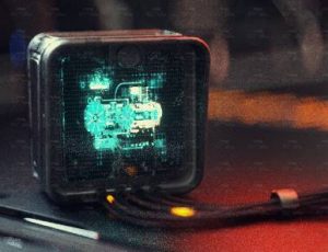 科幻机械电脑流动数据场景C4D工程源文件