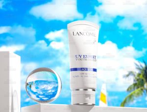 兰蔻防晒场景3C4D工程源文件