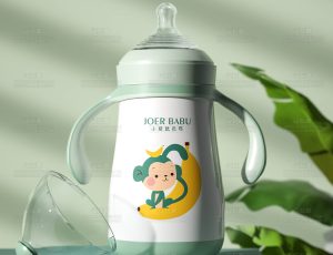 单奶瓶场景C4D工程源文件