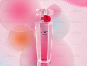 粉色香水渲染场景C4D工程源文件