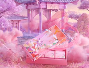 古风产品包装场景C4D工程源文件