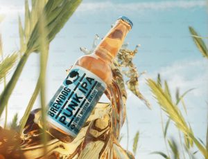 麦田啤酒场景C4D工程源文件