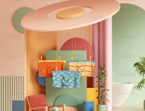 内裤场景C4D工程源文件