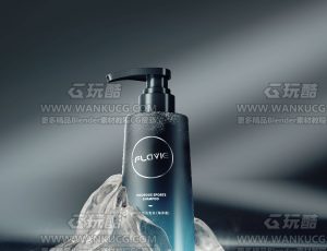 洗发水渲染场景C4D工程源文件